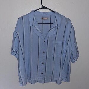 Cropped Button Down Top